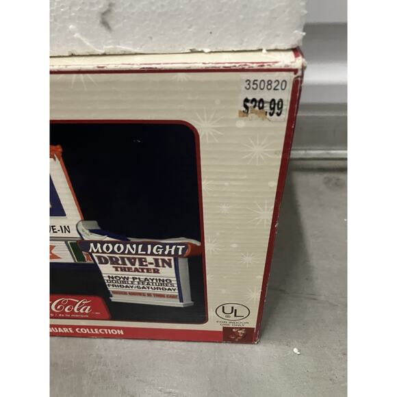 VTG 1990 TOWN SQUARE COLLECTION COCA COLA MOONLIGHT DRIVE-IN THEATER - Picture 3 of 13